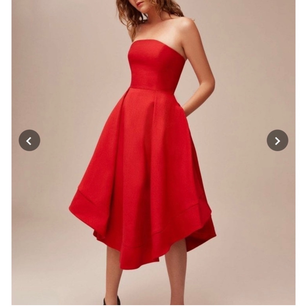 C/Meo Collective Red Making Waves Dress